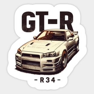 Nissan GTR R34 Sticker